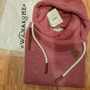 Wanakome Cross-Body Zip Up Hoodie